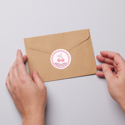 Coquette Cherry Baby Sticker