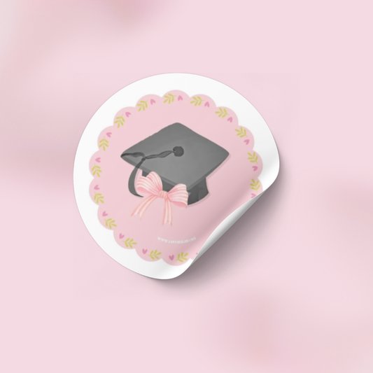 Cap and Bow Dreams Sticker