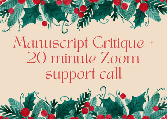 Manuscript Critique + 20 minute Zoom support call